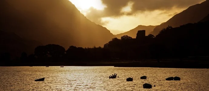 Dolbadarn Castle sunrise